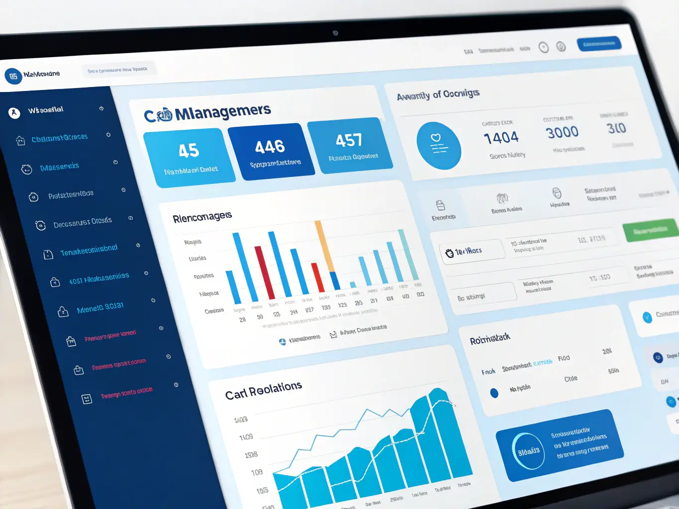 A dashboard displaying key performance indicators (KPIs) and analytics for outbound calling campaigns, highlighting AGORA's data-driven approach.
