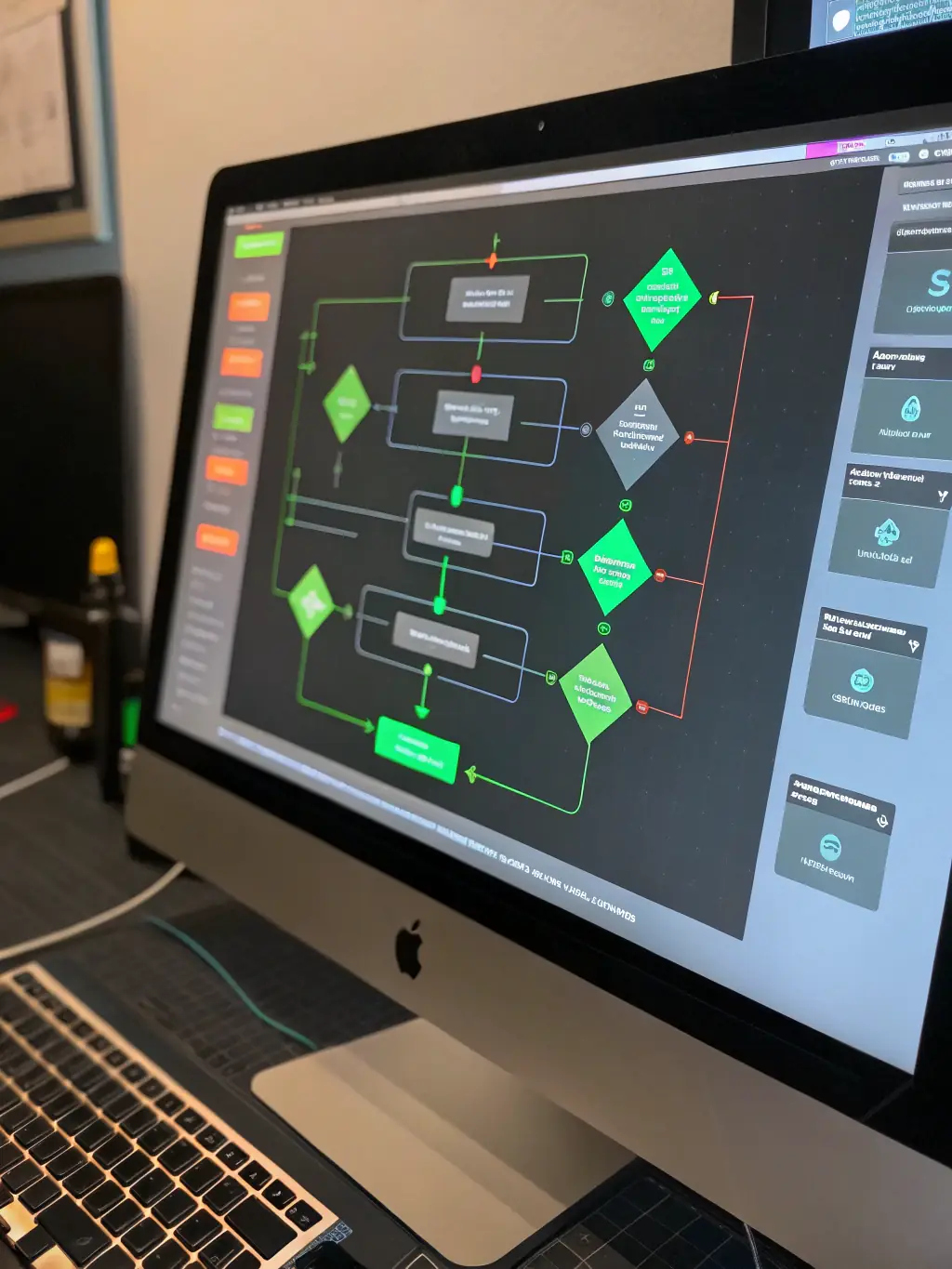 A visual representation of AGORA's dynamic scripting feature, showing how scripts adapt based on the conversation flow and customer responses.